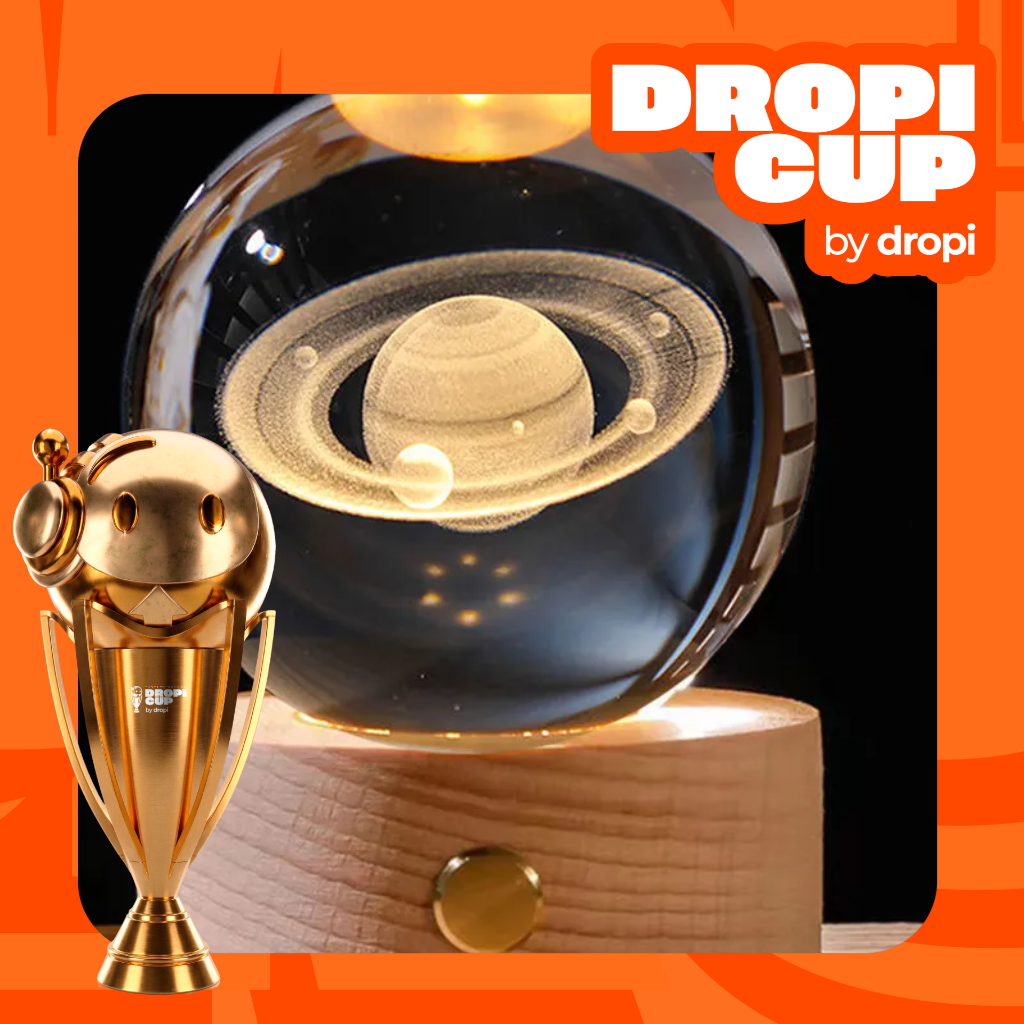 DROPI CUP-LAMPARA LUZ LED EN FORMA DE ES